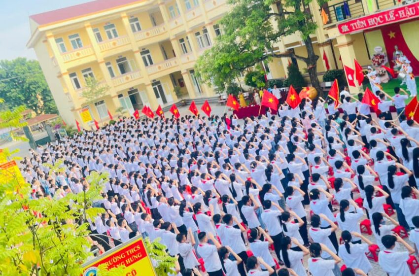  Trường THCS Quảng Hưng đón chào năm học mới 2024-2025.